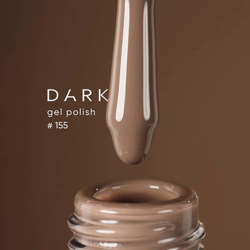 Gel polish DARK 155 coffee with milk 6 ml - Фото №2