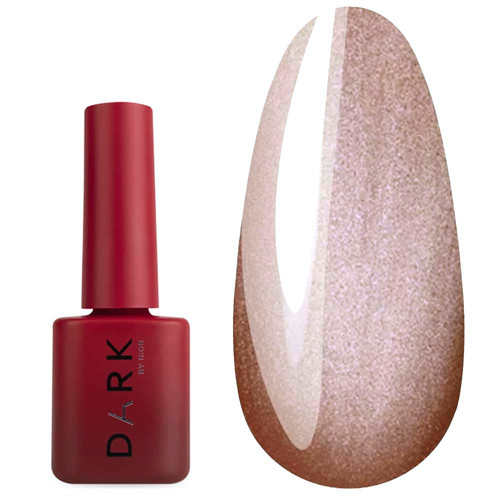 Гель-лак DARK 158 коричневый с золотистым шиммером 6 мл