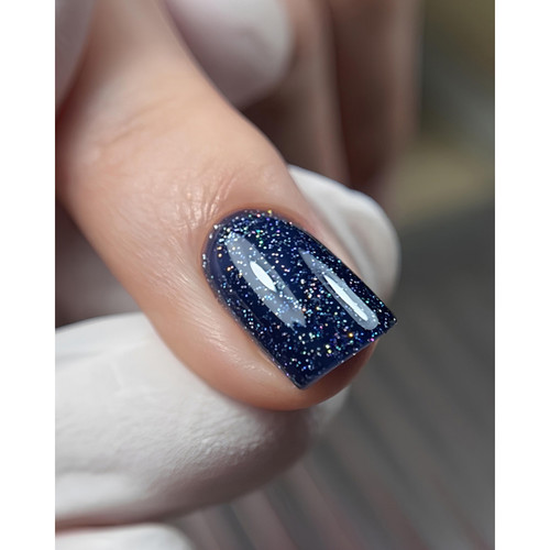 Гель-лак DARK 172 черничный с блестками 10 мл - Фото №3