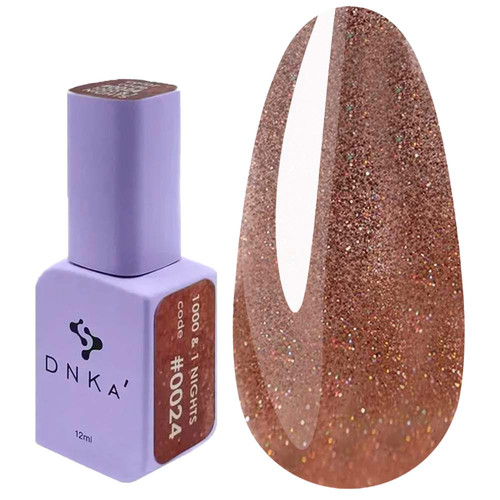 Gel-Nagellack DNKa 1000 & 1 NIGHTS 0024 Bronze-Gold 12 ml (FTCGP0024) - Фото №1