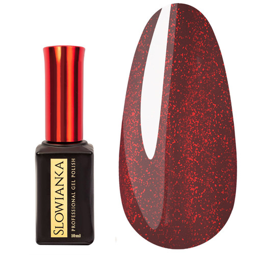 Top Coat  Slowianka No Wipe Red Spark 10 g