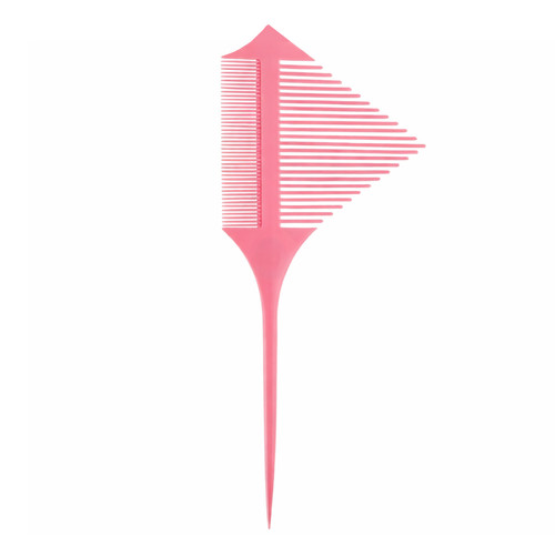 Dreieckiger Haarkamm in Rosa für Sombre und Balayage - Фото №1