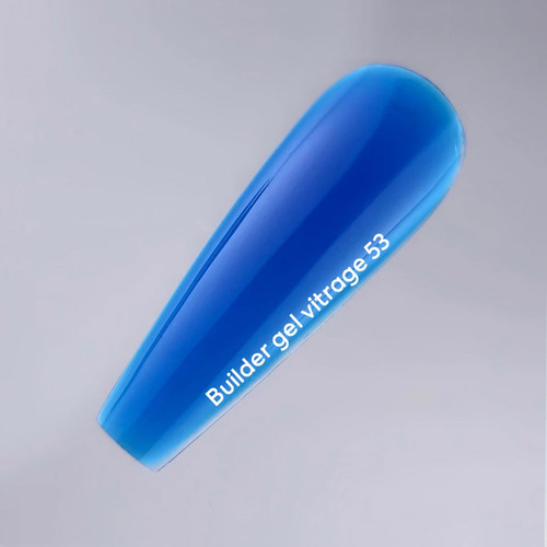 Builder Gel NAILSOFTHEDAY 053 Vitrage Blue 15ml - Фото №5