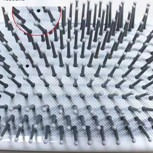 Плоская щетка для расчесывания волос белая - Фото №2