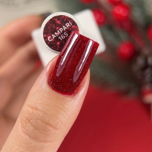 NAILSOFTHEDAY Gel Polish 165 Campari rich red reflective 10 ml - Фото №4