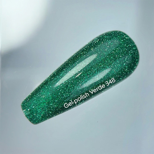 NAILSOFTHEDAY Gel Polish 348 Verde dark green reflective 10 ml - Фото №4