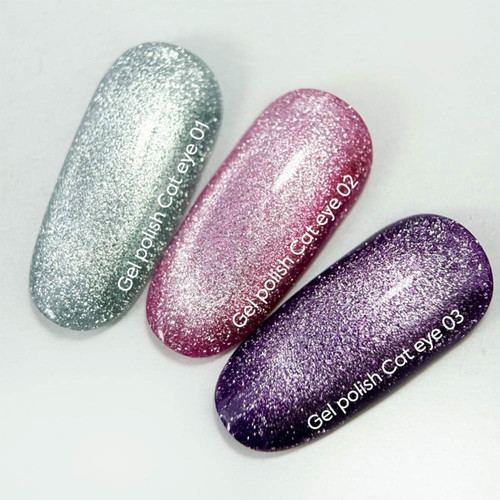 NAILSOFTHEDAY Cat Eye Gel Polish 03 deep violet 6 ml - Фото №4