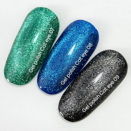 NAILSOFTHEDAY Cat Eye Gel Polish 07 green 6 ml - Фото №4