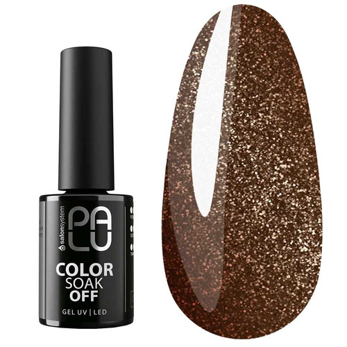 Gel polish PALU BUDAPEST BT4 bronze-gold chameleon cat eye 6 g - Фото №1