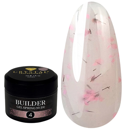 Crystal Builder Gel Spring Nude 4, 15 ml - Фото №1