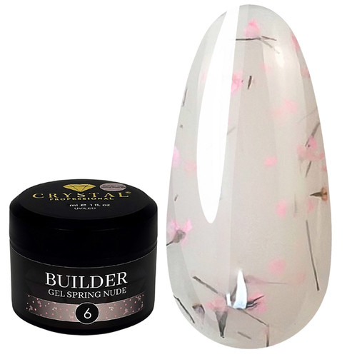 Crystal Builder Gel Spring Nude 6, 15 ml - Фото №1