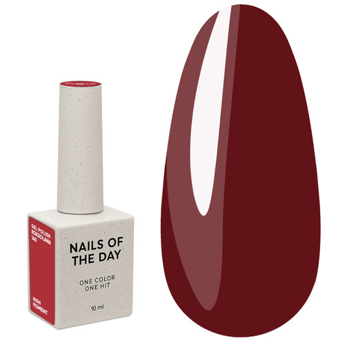 Gel polish NAILSOFTHEDAY 140 Roksolana muted red 10 ml - Фото №1