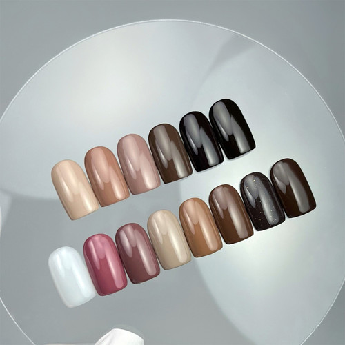 Gel polish NAILSOFTHEDAY 014 Truffle dark caramel 10 ml - Фото №3