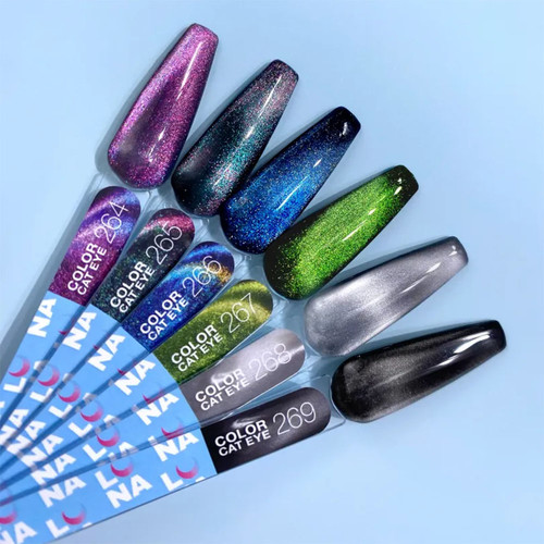 Gel polish LUNA Color Cat Eye 264 blue, purple 8 ml (047-5417-1564) - Фото №3