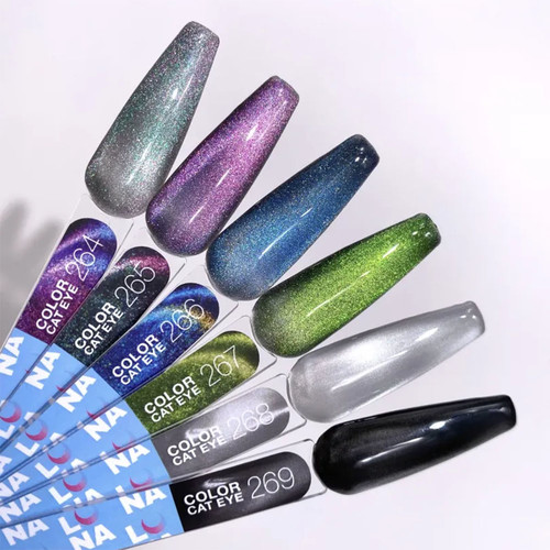 Gel polish LUNA Color Cat Eye 269 silver, black 8 ml (047-5422-1568) - Фото №4