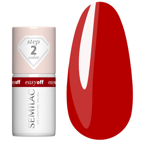 Nail polish Semilac EASY OFF LED LIGHT L18 The Red Core 7 ml - Фото №1