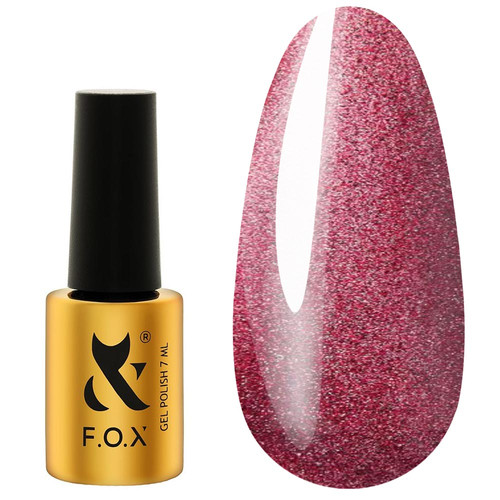 Gel-Nagellack FOX Moulin Rouge 003 Rot-Pinker Katzenaugen 7 ml