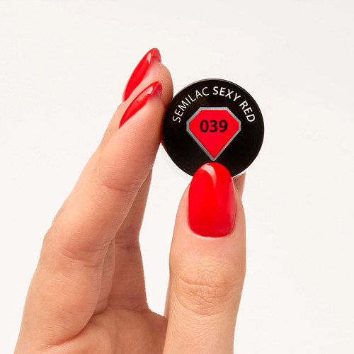 Gel-Nagellack Semilac 039 Sexy Red 7ml - Фото №2