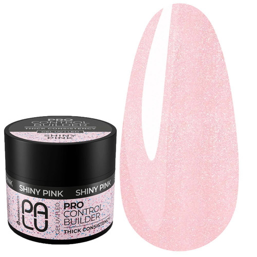 Gel for extensions PALU PRO CONTROL BUILDER GEL SHINY PINK 45 g - Фото №1