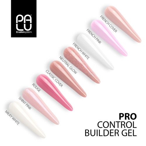 Gel for extensions PALU PRO CONTROL BUILDER GEL FRENCH COVER 45 g - Фото №4