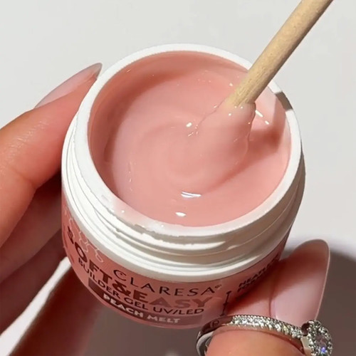 Gel for extensions CLARESA SOFT&EASY PEACH MELT 45 g - Фото №2