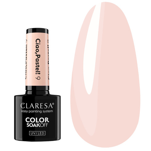 Gel polish Claresa Ciao,Pastel! 9 light peach 5 ml - Фото №1