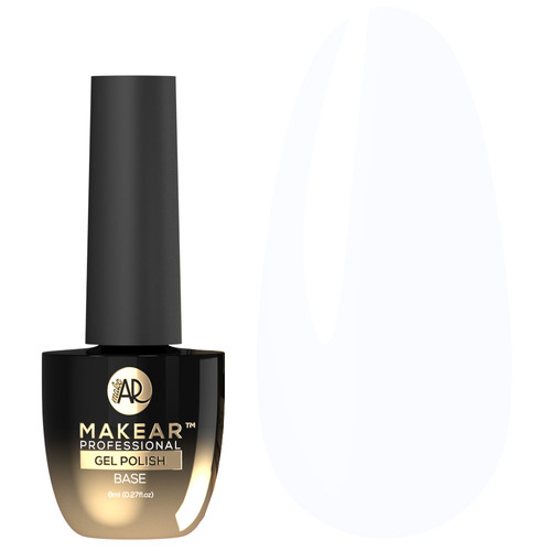 MAKEAR Nude Rubber Base NRB01 Weiß 8 ml - Фото №1