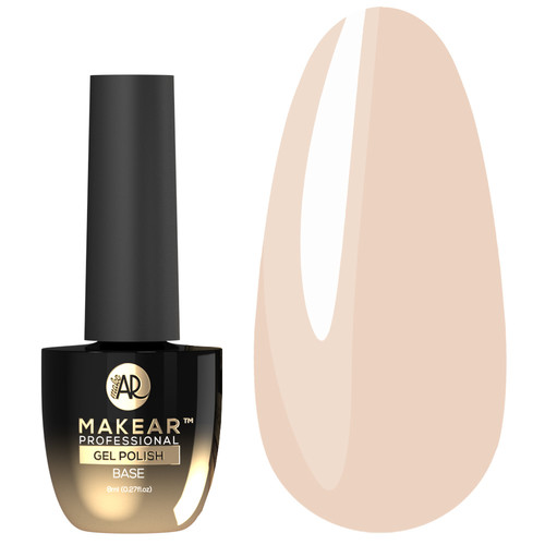 MAKEAR Nude Rubber Base NRB Jelly Pink 8ml - Фото №1