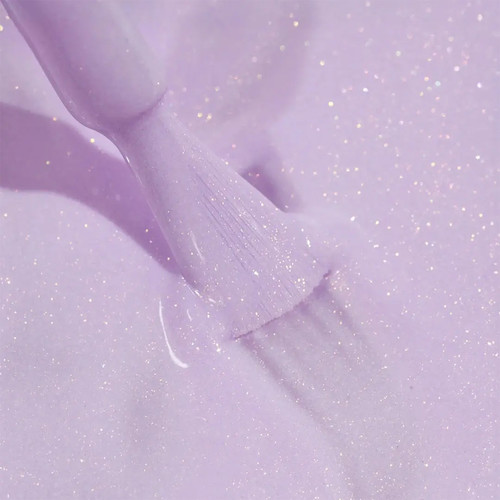 Gel polish MAKEAR Pastel Princess 408 violet with shimmer 8 ml - Фото №2