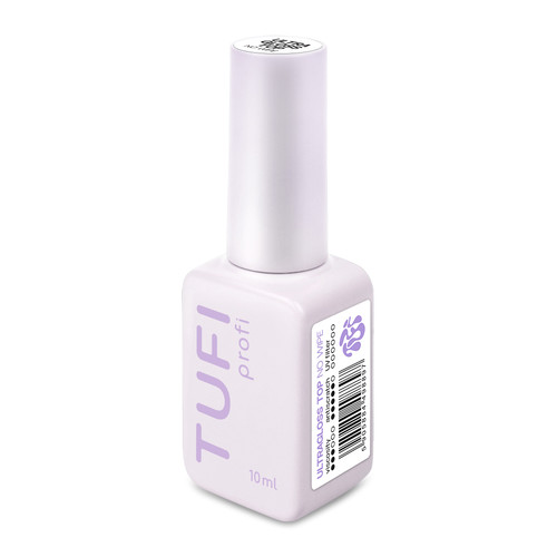 Glänzender Überlack für Gel-Nagellack TUFI profi UltraGloss No Wipe Top ohne UV-Filter 10 ml (0331006) - Фото №4