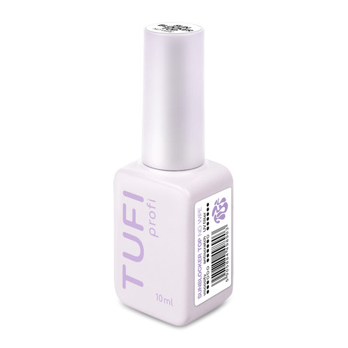 Glänzender Überlack für Gel-Nagellack TUFI profi SunBlocker No Wipe Top mit UV-Filter 10 ml (0331007) - Фото №4