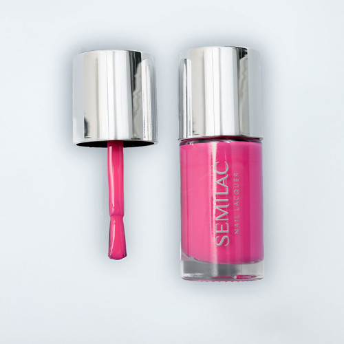 Klassischer Nagellack Semilac Nagellack 119 Neon Pink 9 ml - Фото №2