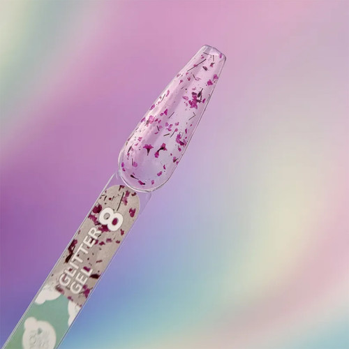 YOUARECUTE Glitzergel 8 mit rosa Trockenblumen, 5 ml (469-5114-1449) - Фото №3