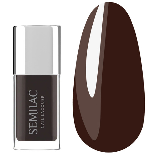 Klassischer Nagellack Semilac Nagellack 111 Espresso 9 ml - Фото №1