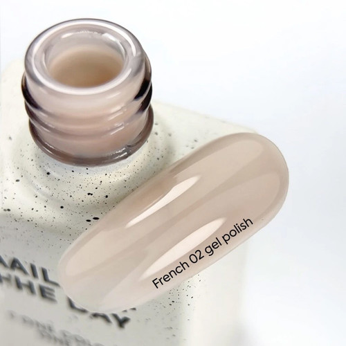 NAILSOFTHEDAY French Gel Polish 02 beige-nude 10 ml - Фото №2