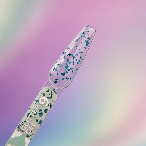 YOUARECUTE Glitzergel 9 mit blauen Trockenblumen, 5 ml (469-5115-1450) - Фото №3