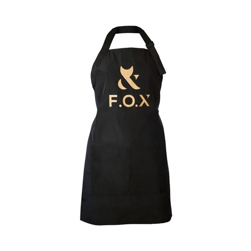 Kosmetikschürze FOX schwarzer Regenmantel