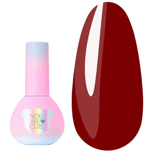 YOUARECUTE Gellack Color 131 Glas-Effekt Dunkelrot, 5 ml (993-4765-1325) - Фото №1