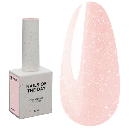Gel NAILSOFTHEDAY Flaschengel 47 Cool Pink mit Schimmer 10 ml - Фото №1