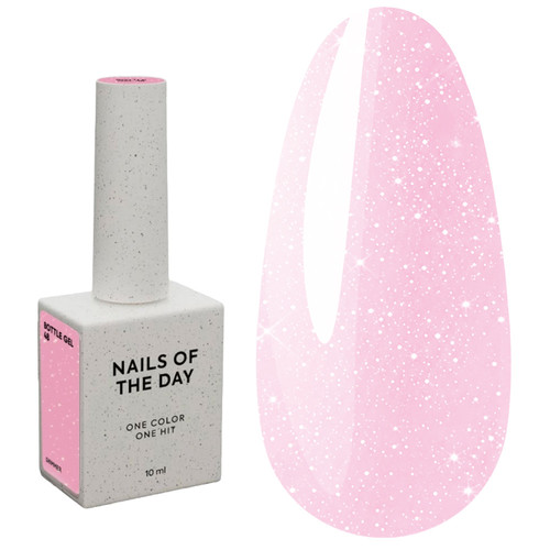 Gel NAILSOFTHEDAY Flaschengel 48 Intensives Pink mit Schimmer 10 ml - Фото №1