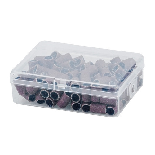 JAAPEE BOX Profico Set zylindrischer Schleifkappen mit Fräser-Mandrel, 180 Grit, 100 Stück - Фото №3