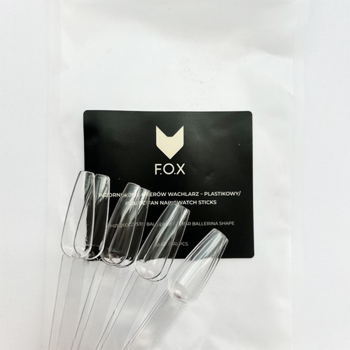 F.O.X Nails Swatches Ballerina Farbpalette transparent 50 Stück - Фото №3