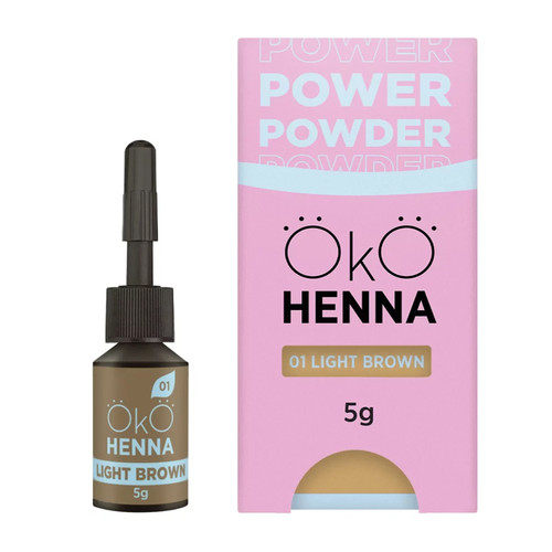 Henna für Augenbrauen OKO Henna 01 Hellbraun 5 g - Фото №1