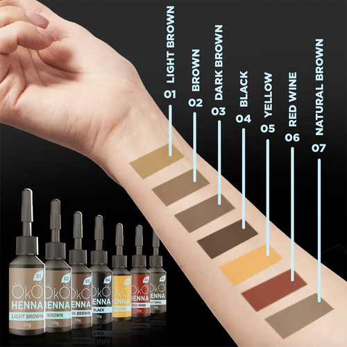 Henna für Augenbrauen OKO Henna 07 Natural 5 g - Фото №2