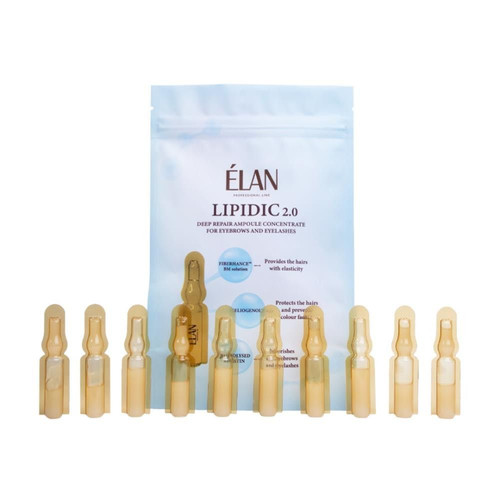 ELAN Konzentrat zur Tiefenregeneration von Augenbrauen und Wimpern LIPIDIC 2.0 in Ampullen 10 Einzeldosen x 1 ml - Фото №2