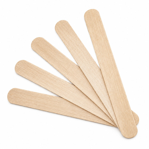 TUFI profi Soft Touch Einweg-Holzspatel für die Enthaarung, 15 cm, 50 Stück (0332877) - Фото №1