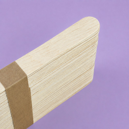 TUFI profi Soft Touch Einweg-Holzspatel für die Enthaarung, 15 cm, 50 Stück (0332877) - Фото №4