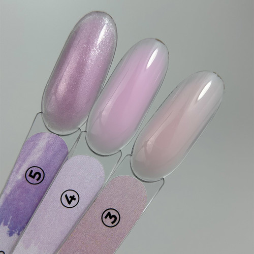 Touch Builder Liquid 05 Gel für Nagelverlängerungen, Flieder mit Schimmer, 15 ml - Фото №4