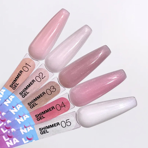 Gel for nail extensions LUNA Shimmer Gel 5 milky white 50 ml (323-5427-1579) - Фото №3