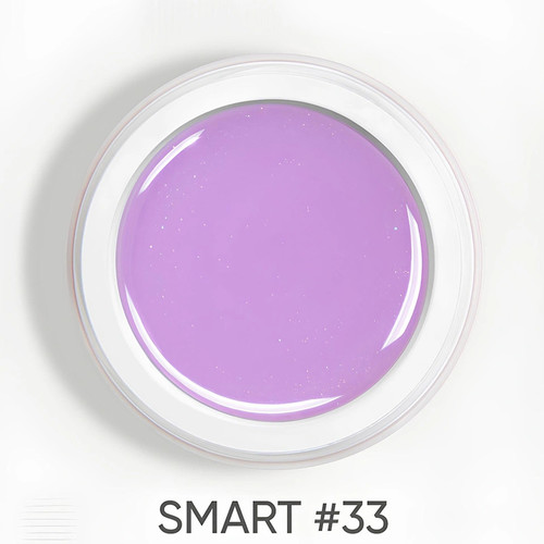 Гель для наращивания Dark Smart Builder gel 33 светло-фиолетовый с шиммером 15 мл - Фото №3